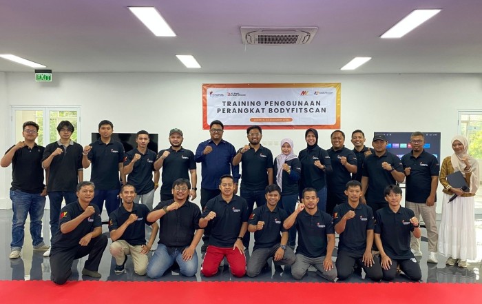 Foto bersama Tim BUT dan KEMENPORA setelah Training Bodifitscan